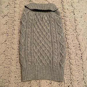 Dog Cable Knit Sweater